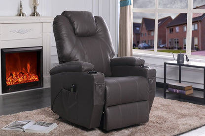 Leather Power Recliner Lift Chair