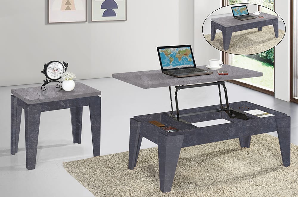 Concrete Grey Coffee Table Set