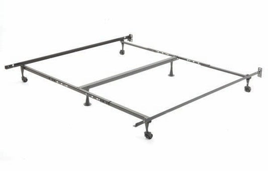 Mobile Heavy Duty Bed Frame - 4 Wheels, 2 Glides, 1 Centre Support