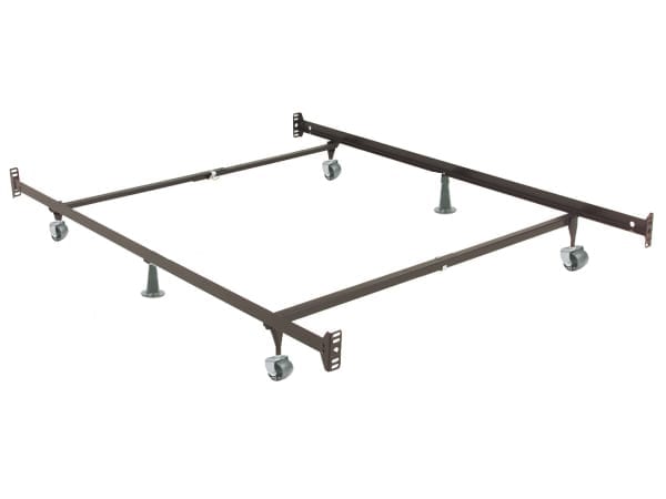 Double-Ended Bed Frame - 4 Wheels, 2 Glides