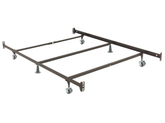 Double-Ended Bed Frame - 4 Wheels, 2 Glides, 1 Centre Support