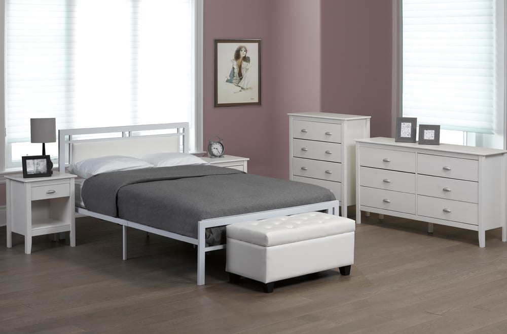 Contemporary Metal Platform Bed