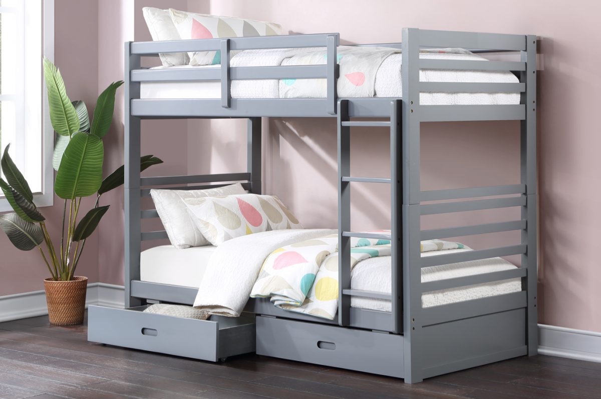 Twin over Twin Storage Bunk Bed