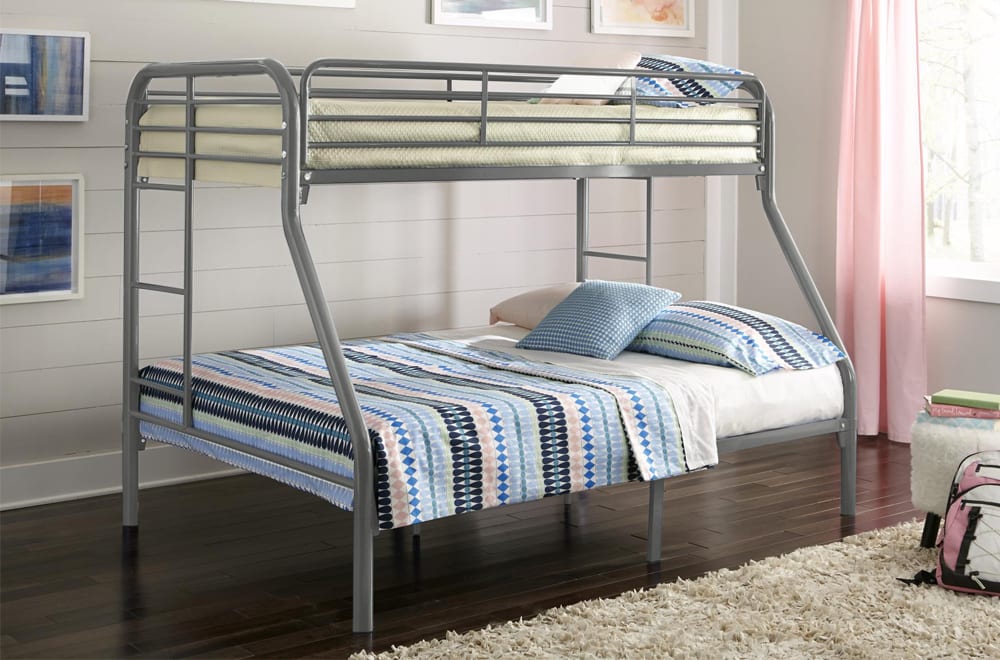 Twin over Double Steel Bunk Bed